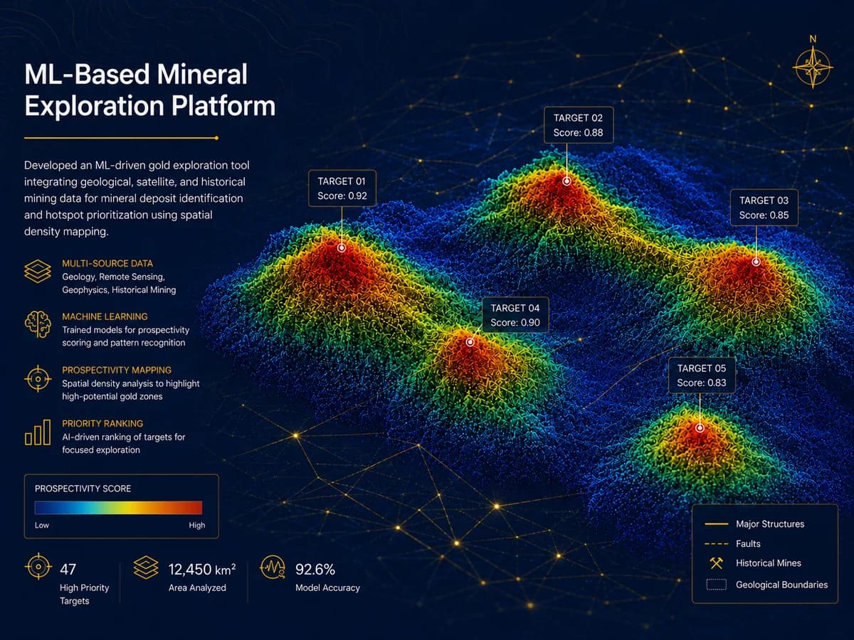ML-Based Mineral Exploration Platform for Mineral Explorer, USA — project overview