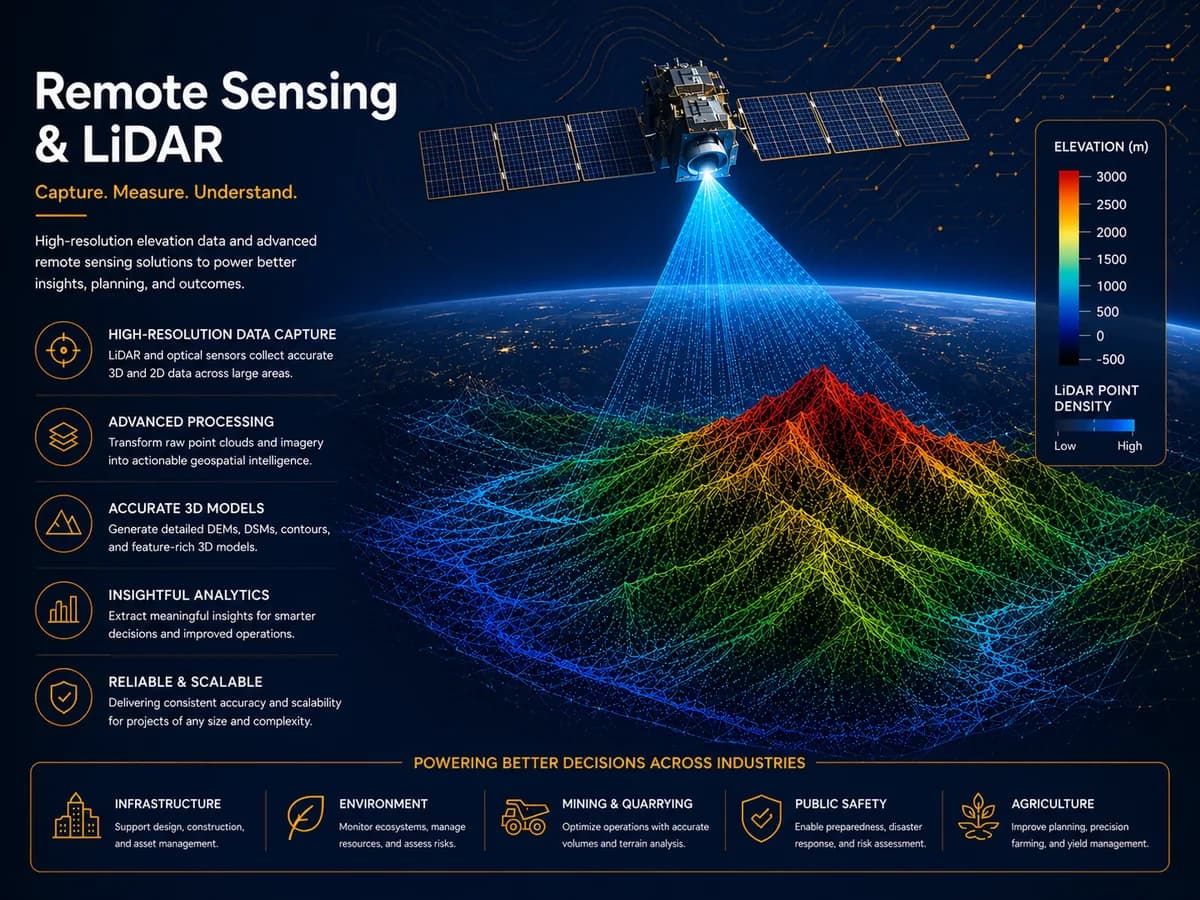 Remote Sensing & LiDAR — GeoVarix capability overview